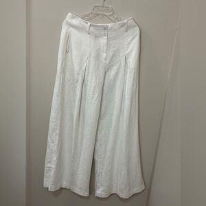 BODEN Women's White 100% Linen Pants size 6